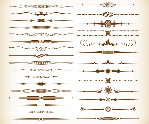 ArtStation Borders and Dividers Decorative Elements Vector