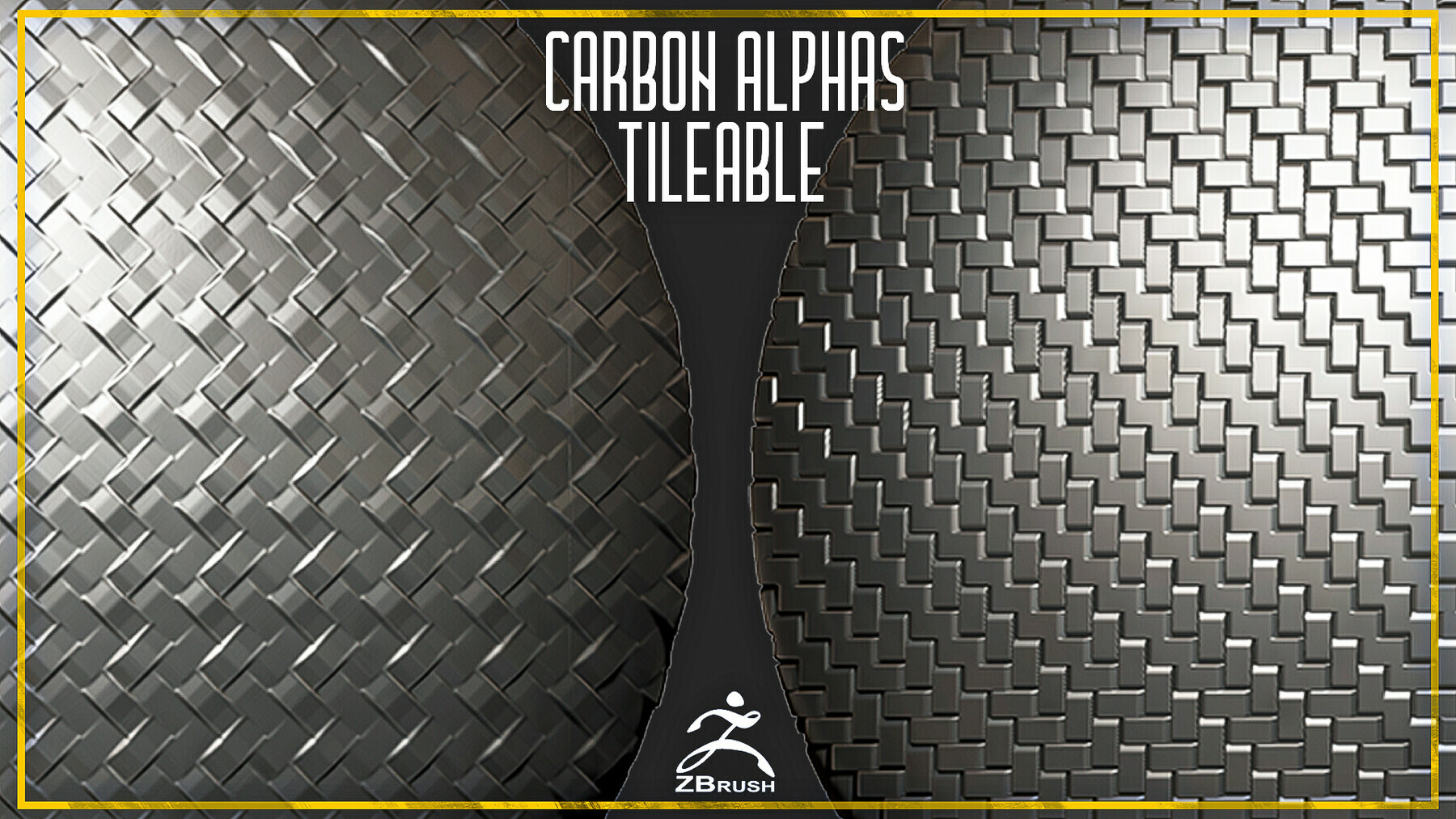 11 Carbone Tileable Alphas (ZBrush, Substance, 4K) preview