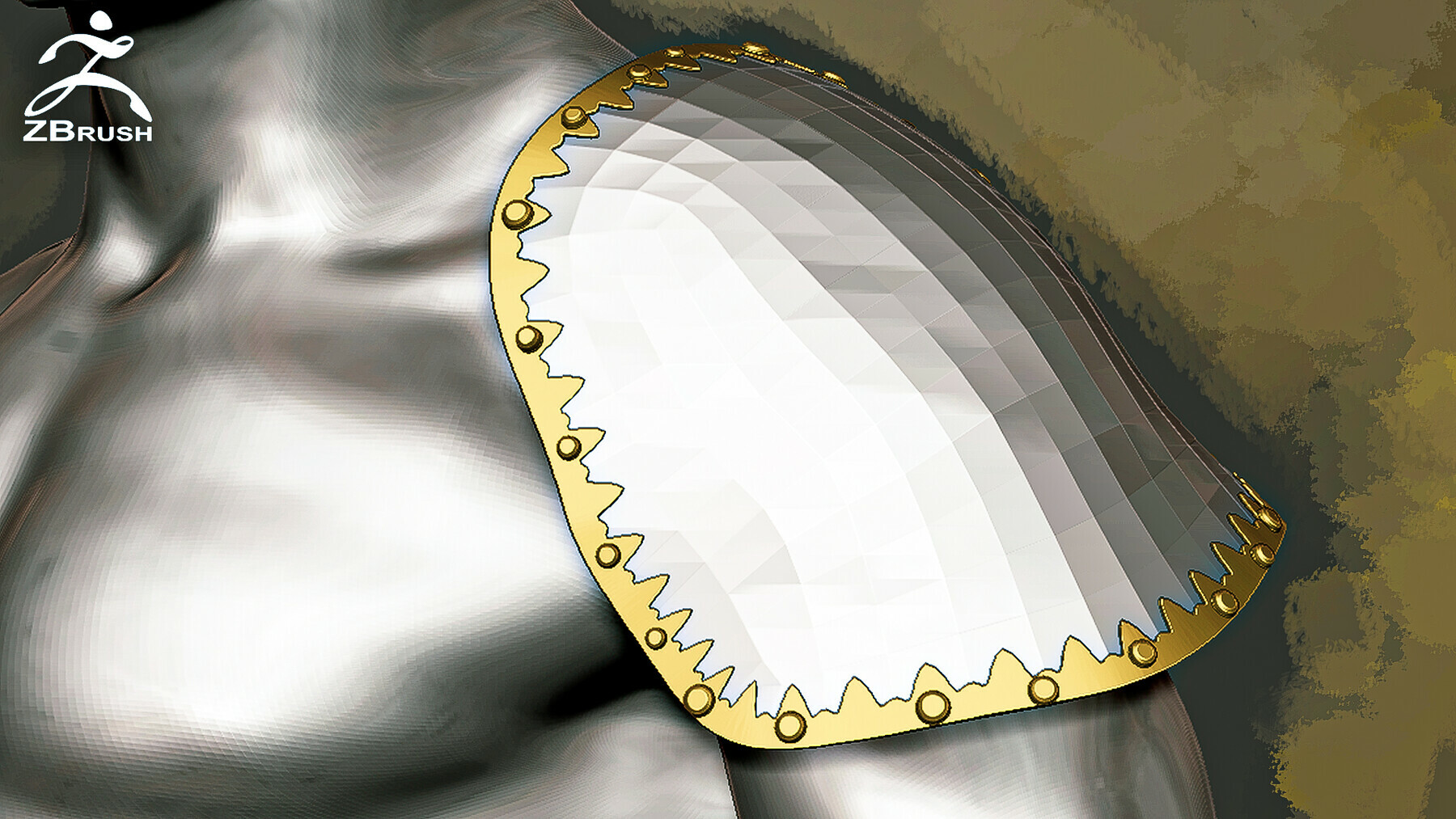 Armor Trim Brush for ZBrush preview 1