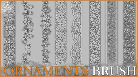 Ornaments Brush for ZBrush