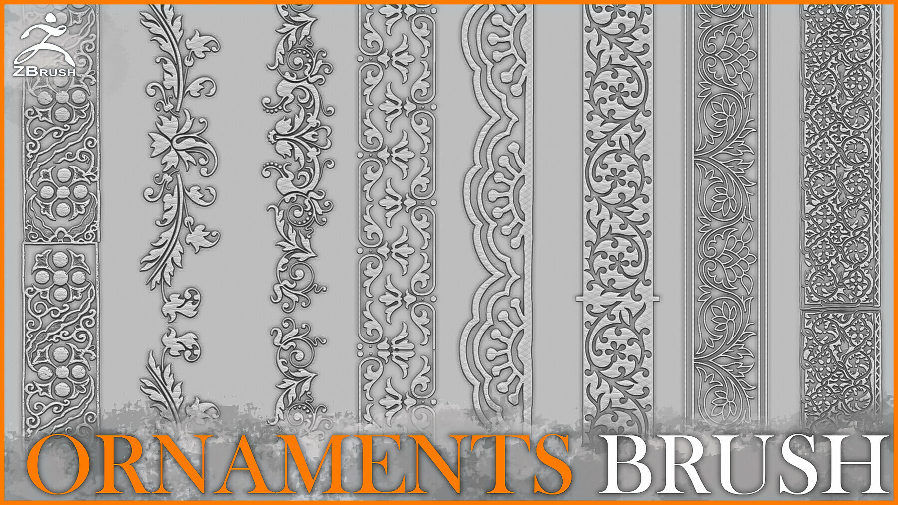 Ornaments Brush for ZBrush preview
