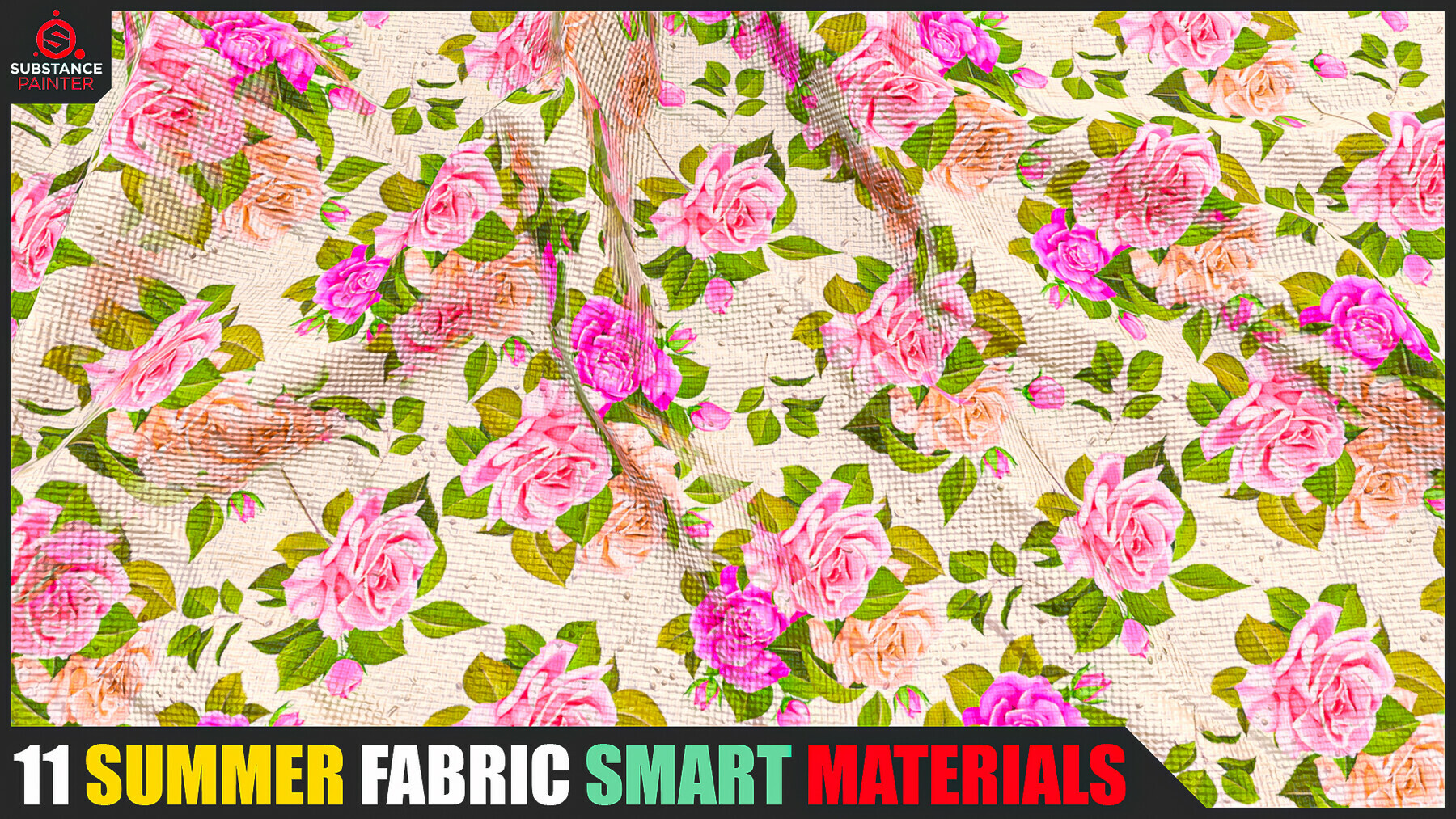 11 Summer Fabric Smart Materials (Substance Painter) preview 2