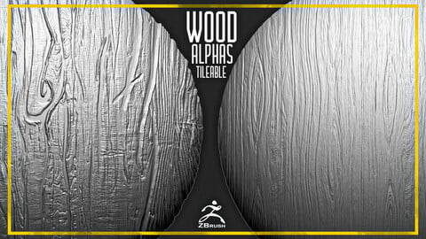 20 Wood Tileable Alphas Vol.4 (ZBrush, Substance)