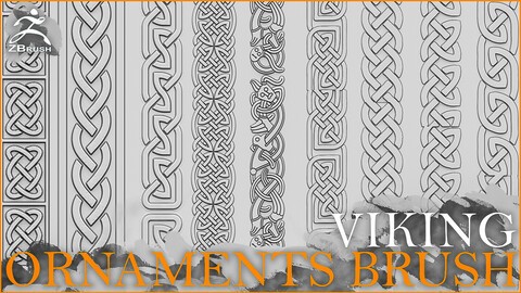 Viking Ornaments Brush for ZBrush