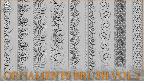 Ornaments Brush for ZBrush vol.2.