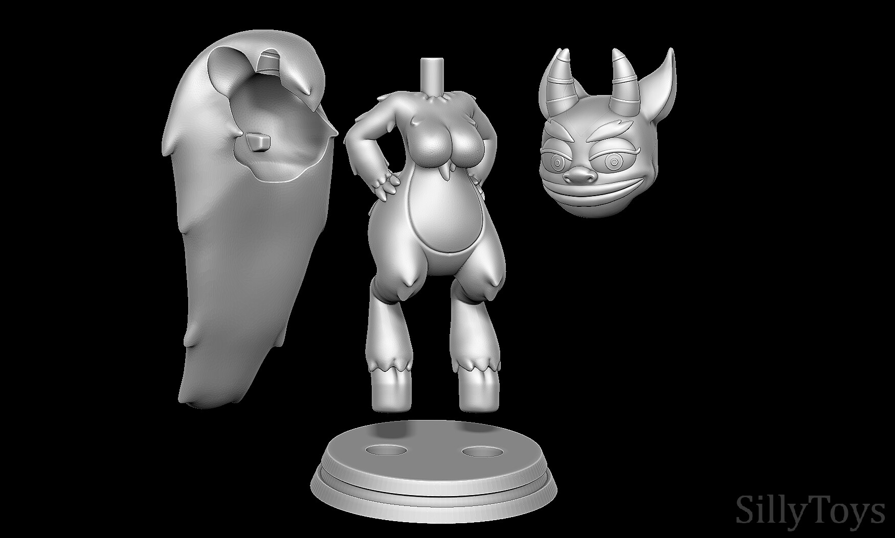 ArtStation - Connie the Hormone Monstress - Big Mouth 3D print model |  Resources