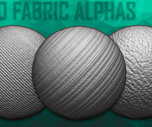 ArtStation - 40 Fabric Alphas Vol.10 (ZBrush, Substance) | Brushes