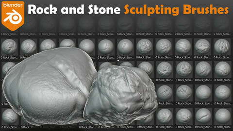Rock And Stone Brushes For Blender