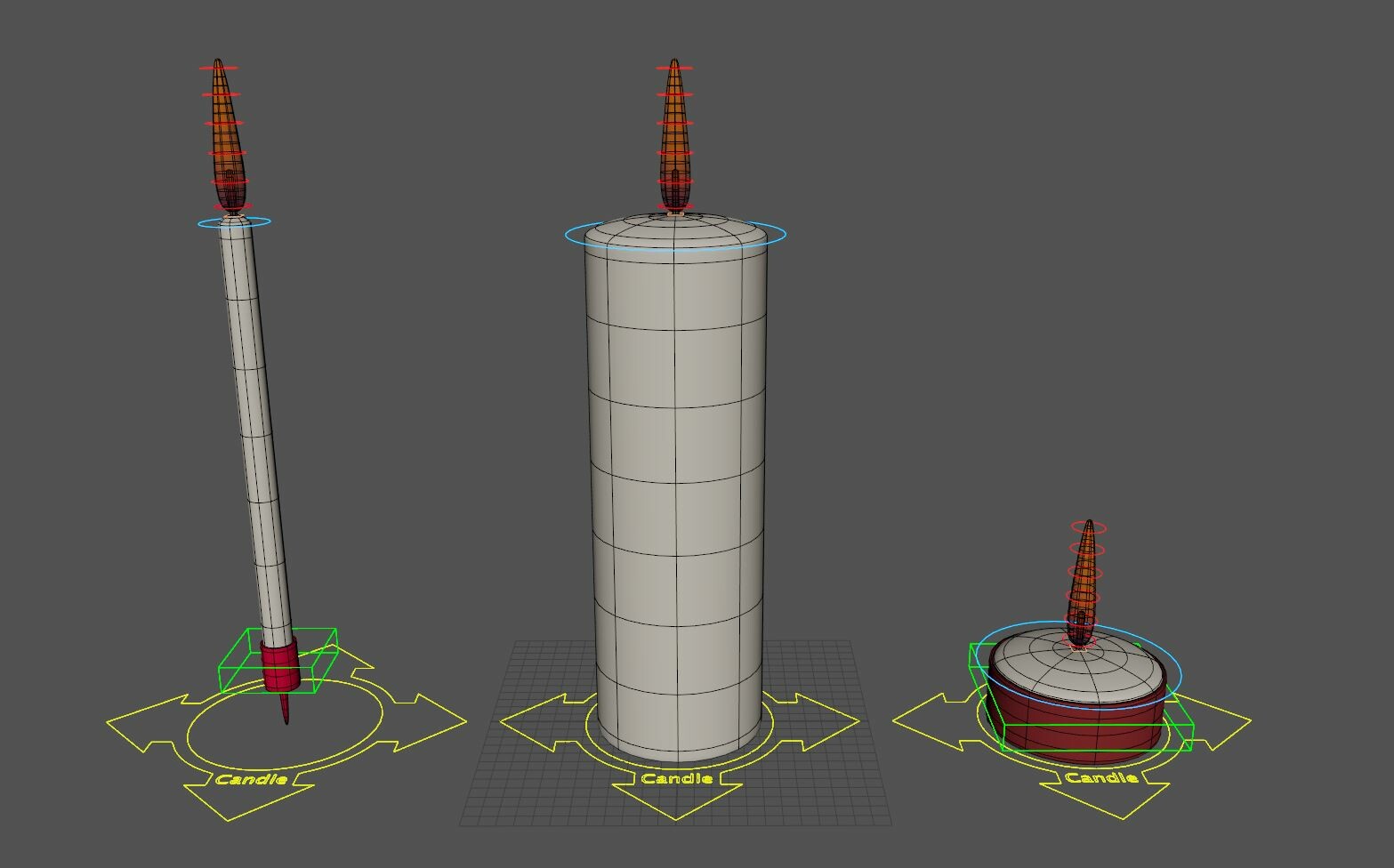 ArtStation Candle Rig (for Maya) Game Assets