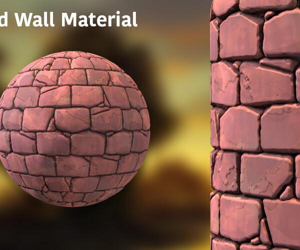 ArtStation - Stylized Wall Material - Substance Designer | Resources