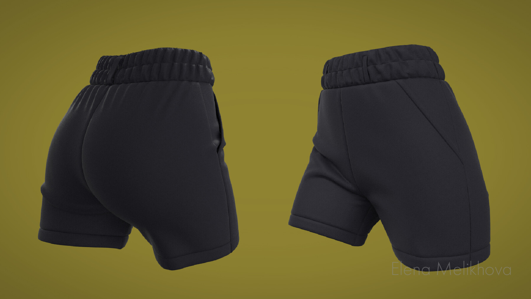 ArtStation - Female Leather Shorts | Resources