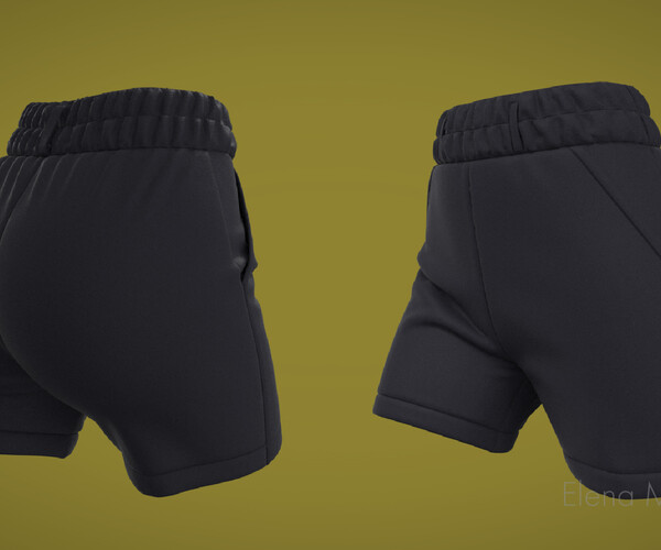 ArtStation - Female Leather Shorts | Resources