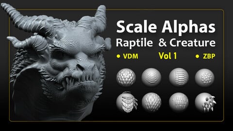 23 Scale VDM Brushes for Creatures & Raptiles