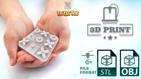 'TIC TAC TOE' POCKET EDITION 2.0: PLAY ANYTIME ANYWHERE (3D Printing)