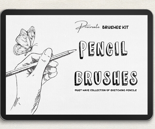 ArtStation 10 Pencil Brushes For Procreate Brushes