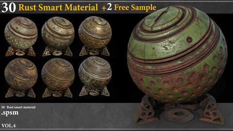 30 Rust Smart Material Vol.4  + 2 free samples