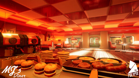 Stylized Diner - Unreal Engine 5