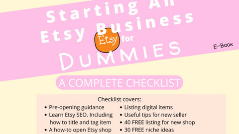 Starting An Etsy Business for Newbie Ebook