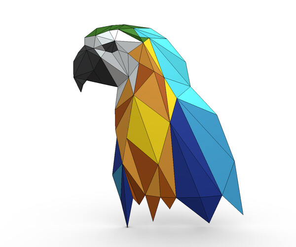 ArtStation - parrot figure 4 | Resources