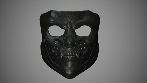 Printable Demon Mask STL