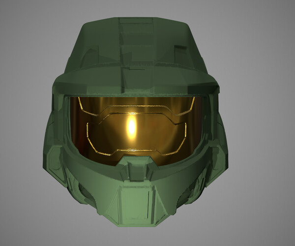 ArtStation - Printable Master Chief Halo Helmet STL | Resources