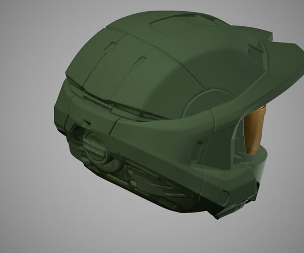 ArtStation - Printable Master Chief Halo Helmet STL | Resources