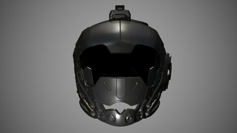 Printable Sci-Fi Kane Helmet STL