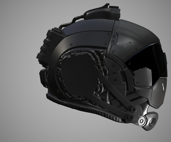 ArtStation - Printable Sci-Fi Kane Helmet STL | Resources