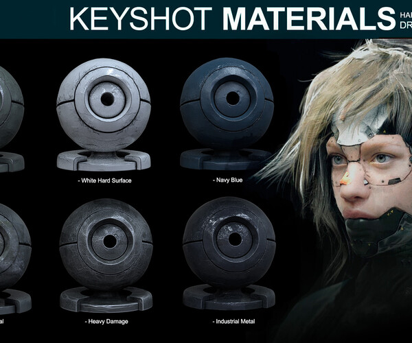 ArtStation Hard Surface Materials for Keyshot Resources