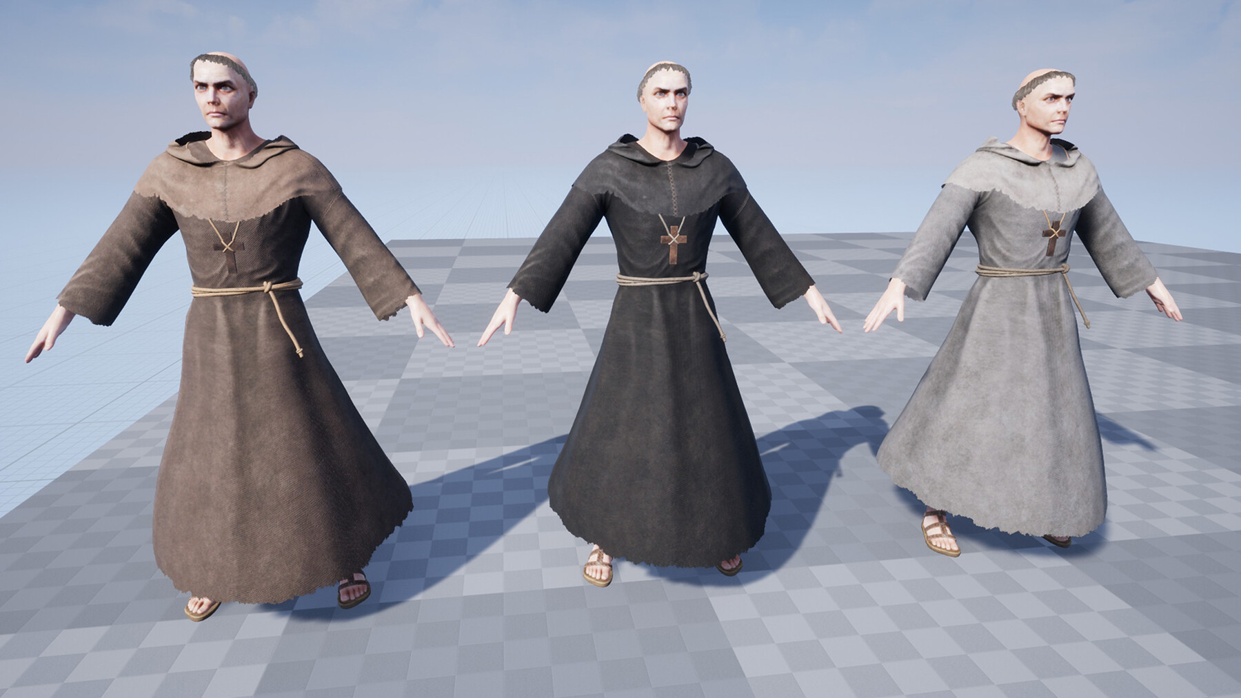 ArtStation - Medieval Monk | Game Assets