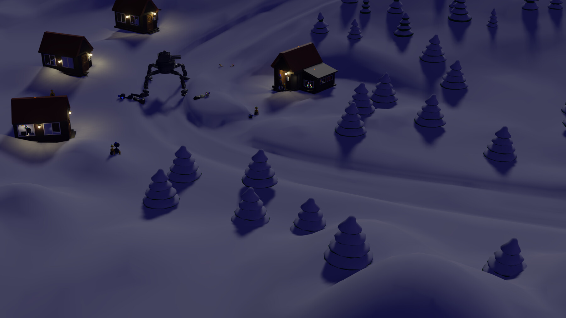 ArtStation Snow Village Resources