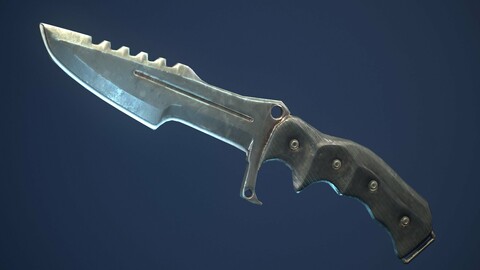 Tactical Military Knife — Game-Ready 4k PBR Prop