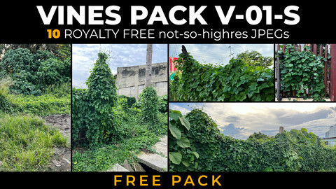 Vines Pack V-01S - 10 Royalty Free Photo Reference Pack (FREE)