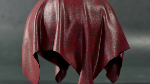 PBR - CRACKED LEATHER FABRIC SURFACE - 4K MATERIAL