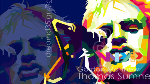 Sting Police Pop Art WPAP