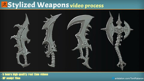 Stylized Weapons Video Process