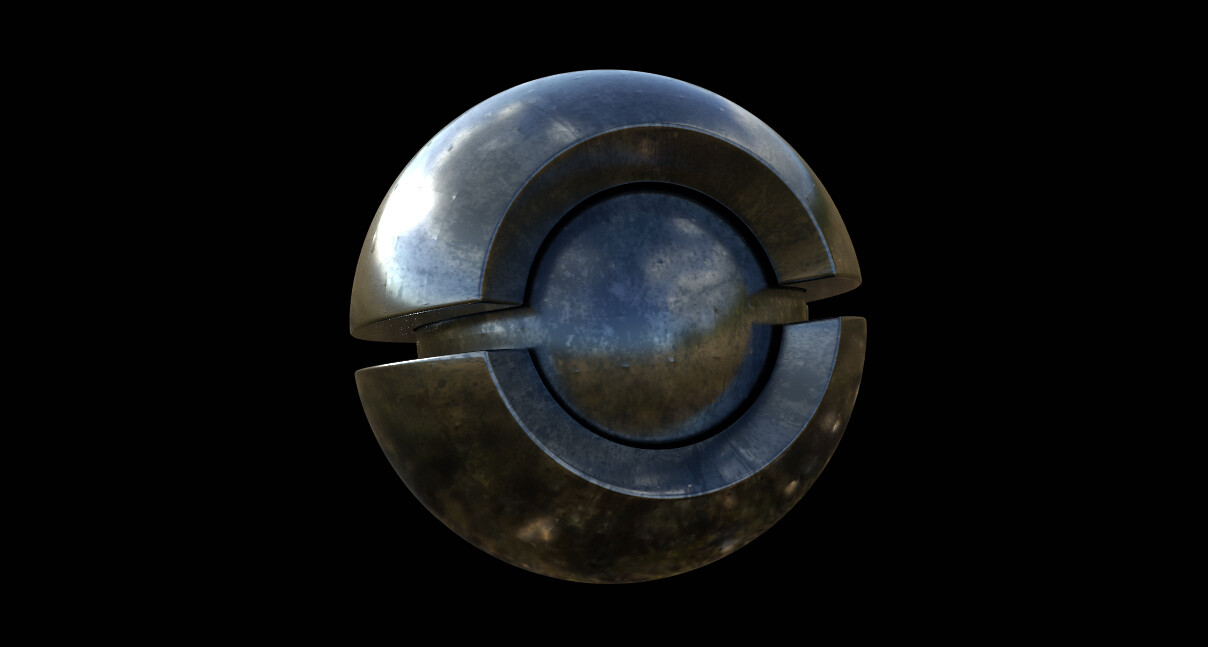 ArtStation - realistic metal spsm file , pbr metallic roughness | Game ...