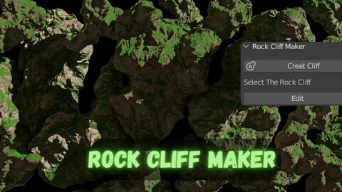 Rock Cliff Maker Add-On Blender Addon