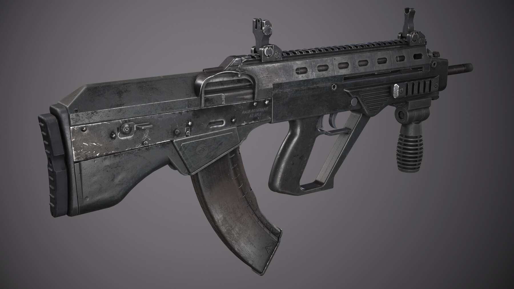 ArtStation - VULCAN-MALYUK_assault rifle | Game Assets