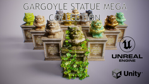 PBR Gargoyle Statue Collection