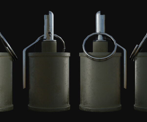 ArtStation - HQ Hand Grenades Collection | Game Assets