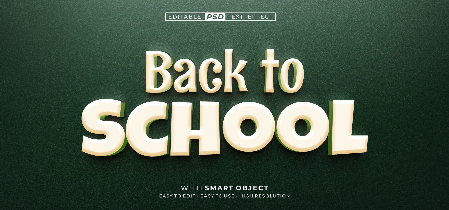 ArtStation - 3D Back to school PSD fully editable text effect. Layer ...