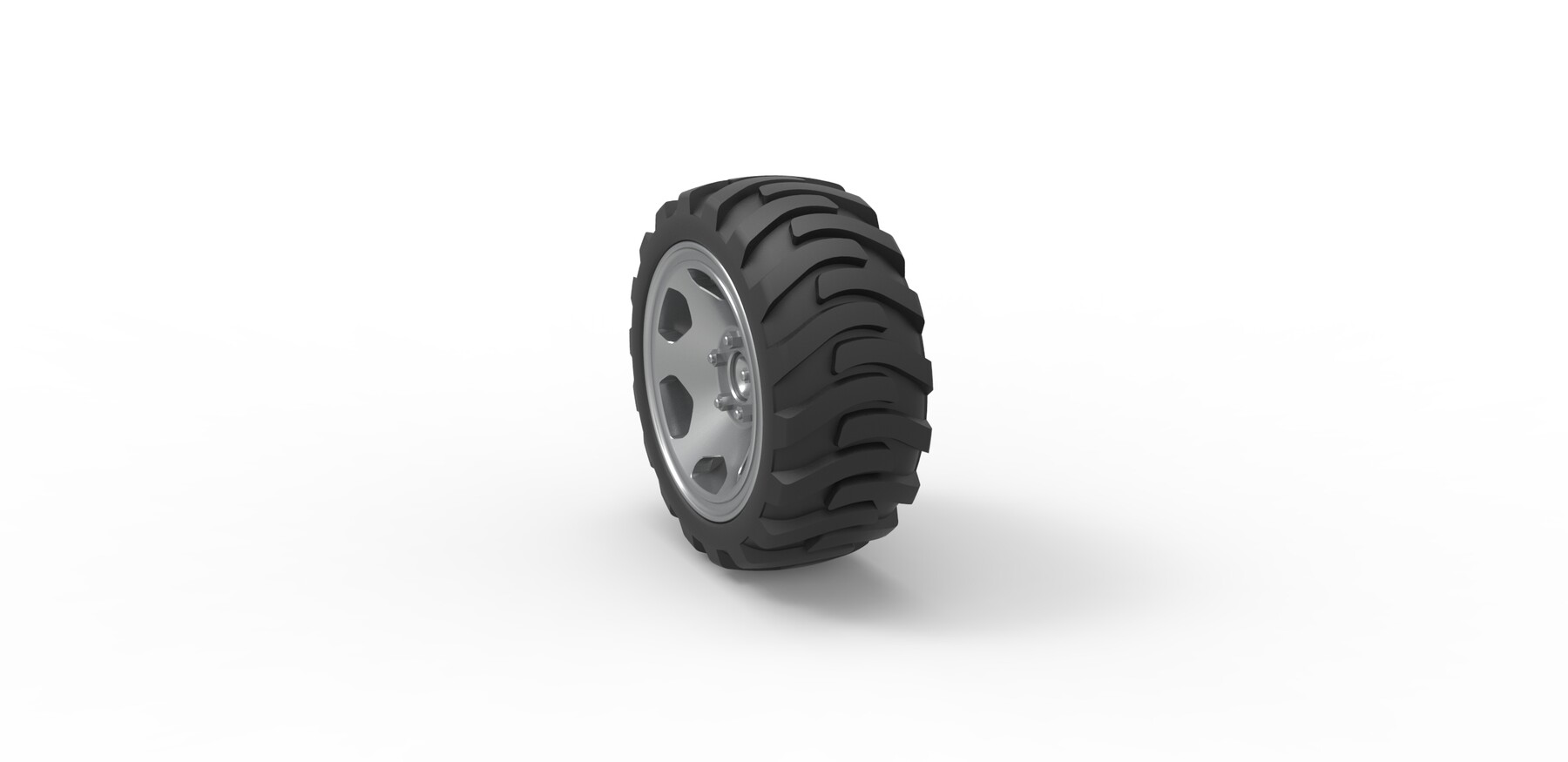 ArtStation 3D printable Diecast Demolition derby rear wheel Scale 1