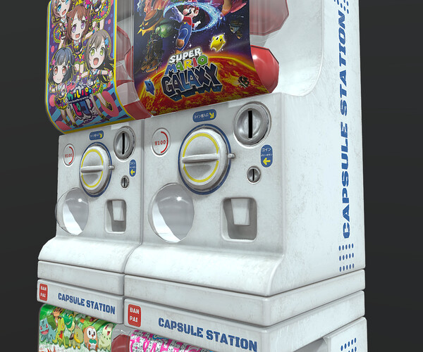 ArtStation - Gacha Capsule Machine | Game Assets