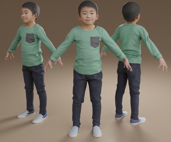 ArtStation - Animated 3D-boy 206_Takuy_i06 | Resources