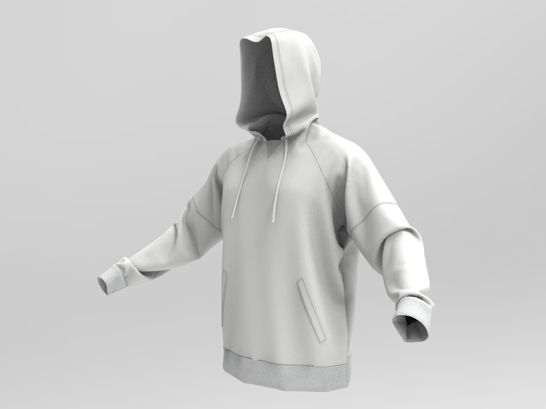 ArtStation - Hoodie mens hood Marvelous Designer obj textures | Resources