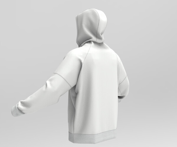 ArtStation - Hoodie mens hood Marvelous Designer obj textures | Resources