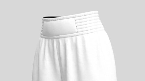 Women Boxing shorts Marvelous Designer 3D model