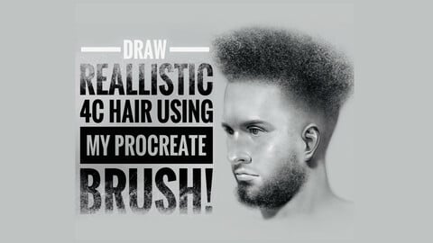 4c Hair brush for procreate app