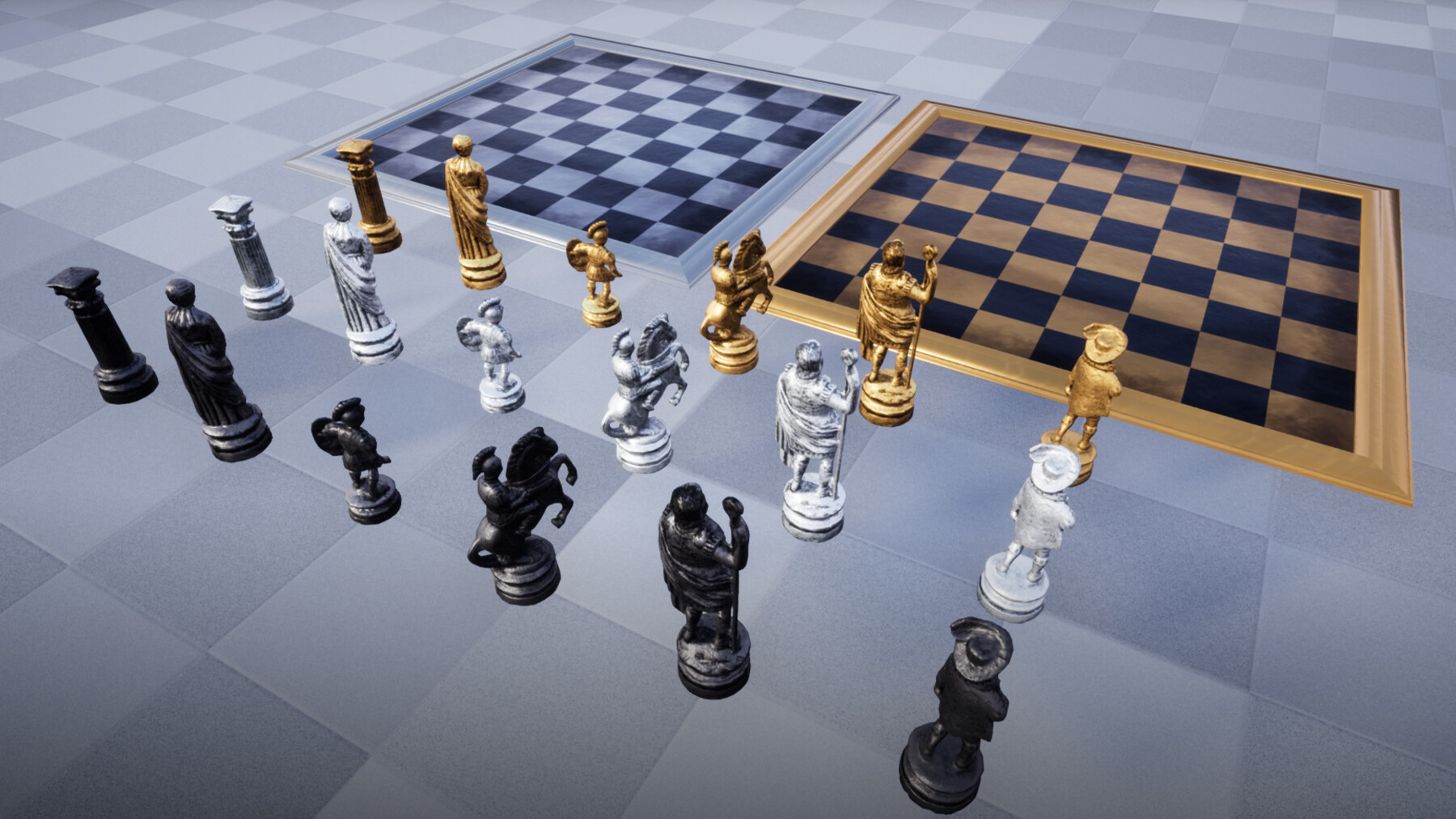 Chess Board Game in Props - UE Marketplace